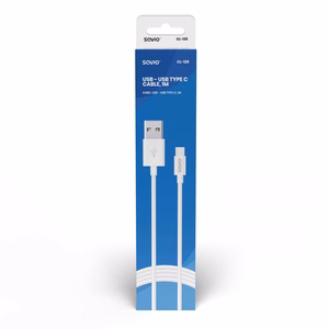 Кабель Savio CL-125 USB 2.0 USB-A - USB-C 1м, белый
