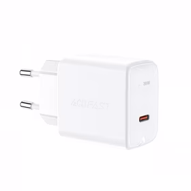 Įkroviklis Acefast "A21" baltas (USB-C / 30W)