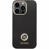 Guess GUHCP13XM4DGPK iPhone 13 Pro Max 6.7" juodas/juodas hardcase Silicone Logo Strass 4G