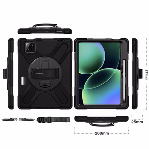 Crong Defender Plus – Rugged case for Xiaomi Pad 8 / 8 Pro / Pad 7 / 7 Pro 11.2" (Black)