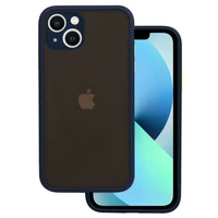 Vennus Color Button Bumper dėklas telefonui Iphone 11 Pro tamsiai mėlynas