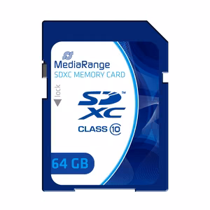 MediaRange MR965 SDXC atminties kortelė, 64 GB, C10