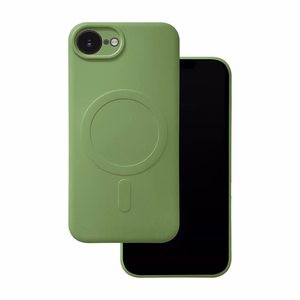 Dėklas Simple Color Mag skirtas iPhone 16e / 17e šviesiai žalias