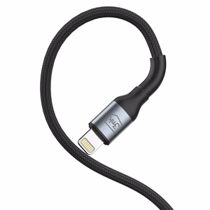 3mk Hyper Cable N-SERIES USB-A / Lightning 1m 5V/2.4A 12W laidas - juodas