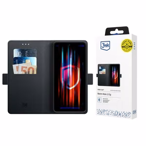 Dėklas 3mk Wallet Case Xiaomi Redmi 15 4G/Redmi 15 5G juodas