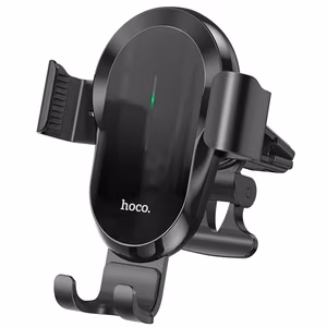 HOCO automobilinis laikiklis su belaidžiu įkrovimu oro angai 15W CA105 juodas