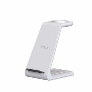 Tech-Protect QI15W-A36 3in1 įkrovimo stotelė Apple įrenginiams - balta