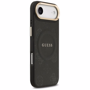 Guess Peony Hot Stamp MagSafe dėklas telefonui iPhone Air – juodas