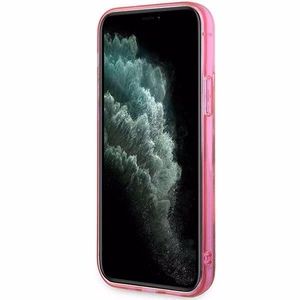 Karl Lagerfeld KLHCP12MLNCHCP iPhone 12/12 Pro 6.1" rožinis/rožinis kietas dėklas Blizgantis Choupette Galva