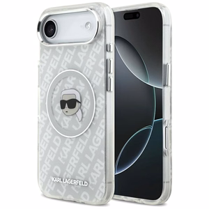 Karl Lagerfeld IML Karl Head Logo Magnetinis iPhone Air dėklas - pilkas