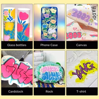 Akriliniai markeriai - flomasteriai ARRTX, 12 spalvų