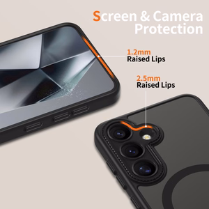 Tech-Protect MagCam Magnetinis dėklas telefonui Samsung Galaxy S25 - Juodas