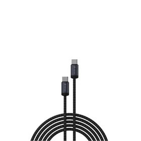 Devia kabelis Gracious EC646 PD USB-C - USB-C 1,0 m 60W 3A juodas
