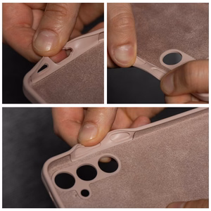 Dėklas SILIKONINIS 2mm for HONOR Magic 8 Lite smėlinis rožinis