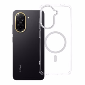 Case for Xiaomi Redmi A5 Frame Clear Hybrid Mag Cover compatible with MagSafe transparent