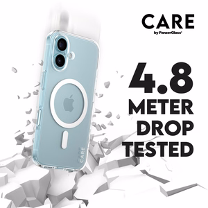 CARE by PanzerGlass Flagmano dėklas telefonui iPhone 16 6.1" baltas/baltas Magnetinis 1337