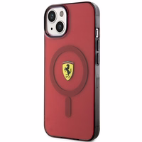 Ferrari FEHMP14SURKR iPhone 14 6.1" raudonas kietas dėklas telefonui pusiau permatomas magnetinis (MagSafe)