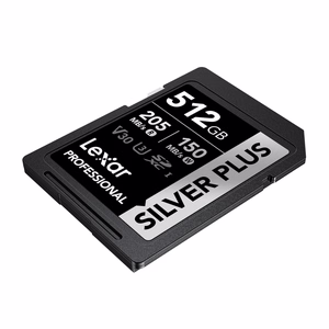 „Lexar Professional SILVER PLUS“ SDXC 512 GB atminties kortelė