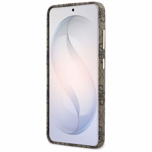 Guess dėklas 4G Script MagSafe skirtas Samsung Galaxy S26 rudas