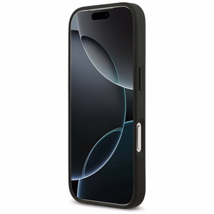 Guess 4G Nauble Card Triangle dėklas iPhone 17 Pro - juodas