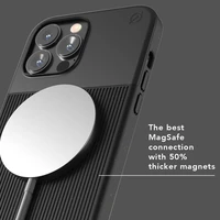 ATOM STUDIOS dėklas SPLIT WOOD FIBRE MAGSAFE IPHONE 13 PRO MAX juodas