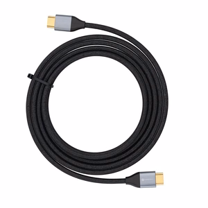 Forcell DisplayPort 2.1 laidas, 16K/60 Hz, 8K/120 Hz, 4K/240 Hz, HDR, Ethernet, G-SYNC / FreeSync, 80 Gb/s, 2 m – juodas