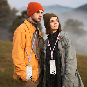 TECH-PROTECT C7S virvinis crossbody dirželis levandų/auksinis
