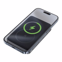 Magnetinė išorinė baterija Acefast M10 2x USB-C PD 30W su 15W belaide įkrova ir USB-C laidu (juoda)