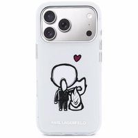 Karl Lagerfeld Karl & Choupette Back MagSafe Dėklas for iPhone 17 Pro - Clear