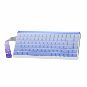 HERO84 HE White+Purple+Gradient+LIGHT JadeKing RGB AULA gasket klaviatūra