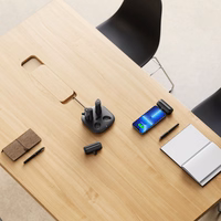 4 Veger W007CK 5000mAh išorinių baterijų rinkinys (2x Lightning + 2x USB-C) su įkrovimo stotele - juoda