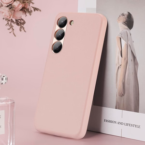 Dux Ducis Grit dėklas Samsung Galaxy S23+ eleganti dėklas iš dirbtinės odos rožinė