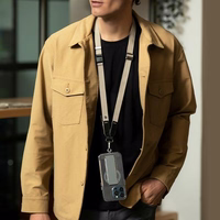 UNIQ Vista universal telefono dirželis 2in1 šviesiai bordo