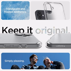 Spigen Ultra Hybrid dėklas, skirtas iPhone 16 – skaidri