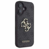 Guess 4G Didelis Logo iPhone 16 Plus Dėklas - juodas