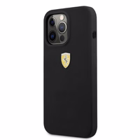 Ferrari FESSIHMP13XBK iPhone 13 Pro Max 6.7 kietasis dėklas silikoninis MagSafe, juodas