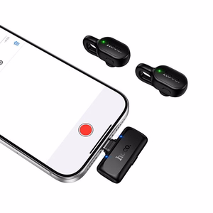 Belaidis prisegamas mikrofonas Hoco L27, USB C, juodas