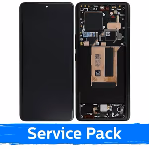 LCD ekranas suderinamas su Xiaomi 13 Ultra su rėmeliu / Juodas / (Service Pack)