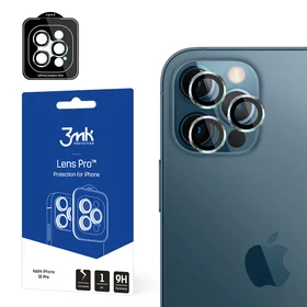 3MK Objektyvo apsauga Pro iPhone 12 Pro Kameros objektyvo apsauga su montavimo rėmu 1 vnt.