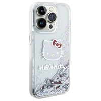 Hello Kitty Liquid Glitter Charms Kitty Head dėklas telefonui iPhone 13 Pro / 13 - sidabrinis