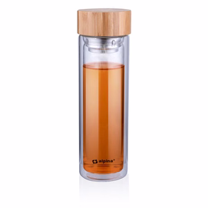 Alpina dvisienė stiklinė termo gertuvė, 450 ml