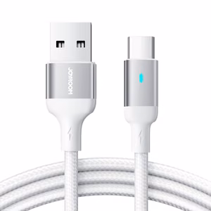 USB kabelis Joyroom S-UC027A10 USB to Type-C 3A 1.2m baltas