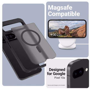 Crong Hybrid Matte Magnetic MagSafe case for Google Pixel 10a, Black