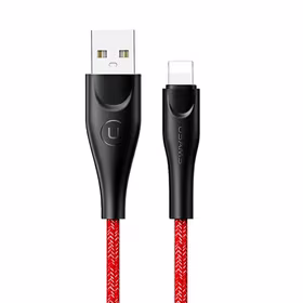 USAMS PINTAS LAIDAS U41 LIGHTNING/USB FAST CHARGE 1M RAUDONAS SJ391USB02 (US-SJ391)