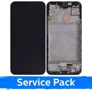 LCD ekranas suderinamas su Samsung M156 M15 5G juodas su rėmeliu (Service Pack)