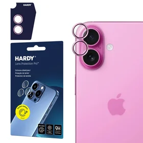 3mk HARDY Lens Protection Pro objektyvo stiklas iPhone 17 telefonui – violetinis
