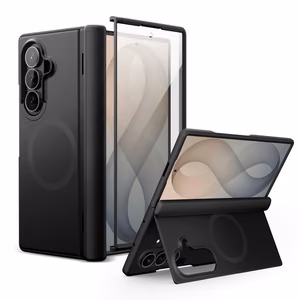 Tech-Protect Kevlar Aura dėklas, skirtas Samsung Galaxy Z Fold 8 Ultra, suderinamas su MagSafe – juodas