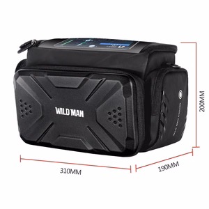 WILDMAN дорожная сумка для руля велосипеда с молнией GS6 4L (4"-7") черная