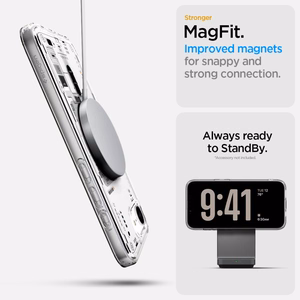 Spigen Ultra Hybrid Magnetinis dėklas telefonui iPhone 16e Neo One - skaidrus