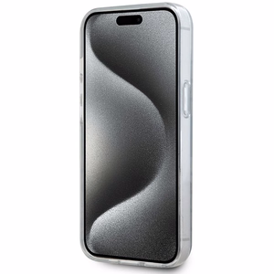 DKNY IML Mono ir juostelės Magnetinis dėklas iPhone 15 / 14 / 13 - juoda